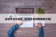 比特币支付高达（比特币支付高达多少钱）