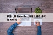 精通比特币kindle（精通比特币 中文版 epub）