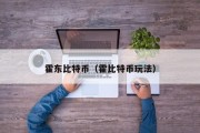 霍东比特币（霍比特币玩法）